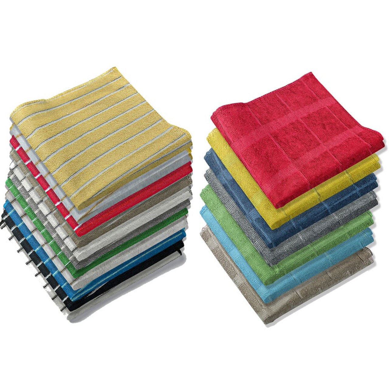 Bargain Hunters 2-Pack: Ultra-Absorbent Multi Use Cleaning Super Soft Microfiber Dish Utility Rag Cloths